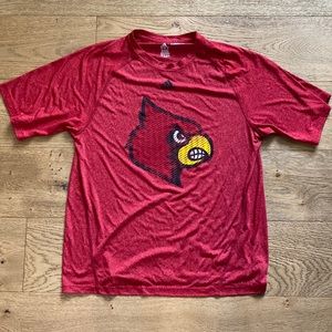 University of Louisville Cardinals Adidas Climalite Medium T-Shirt Red
